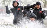 Trước đại chiến Uzbekistan, U23 Việt Nam háo hức nghịch tuyết
