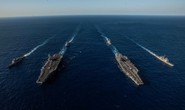 Cận cảnh cuộc tập trận chung của 2 tàu sân bay Mỹ trên biển Philippines