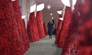 Bà Trump bị chỉ trích vì những cây thông Giáng sinh đỏ rực trong Nhà Trắng