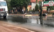 Trên đường về thăm con nhỏ, vợ chồng bị xe bồn cán chết