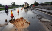 Vá tạm Quốc lộ 1 bằng sỏi!