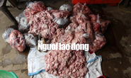Phát hoảng với hơn 150 kg nội tạng heo và huyết bò hôi thối
