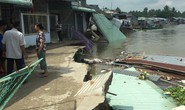Lại sạt lở bờ sông Ô Môn, 5 căn nhà bị hà bá nuốt chửng