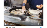 Đầu bếp Nhật trổ tài nhúng tay không vào chảo dầu sôi