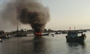 Cháy tàu cá trên biển, 2 ngư dân được cứu sống