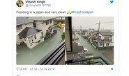“Nước lũ ở Nhật Bản rất sạch”