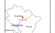 2 trận động đất liên tiếp xảy ra tại Cao Bằng trong sáng nay 25-11
