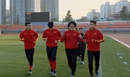 Chùm ảnh U23 Việt Nam luyện công, Quang Hải háo hức tập luyện trong giá lạnh