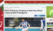 Báo Indonesia mỉa mai Văn Hậu: Cầu thủ đốn Evan Dimas ra mắt 4 phút, nhận 1 thẻ vàng
