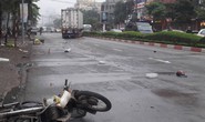 Xe container lao sang đường ngược chiều, người đi xe máy chết thảm