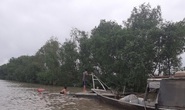 Sà lan gỗ chìm trên sông Soài Rạp, 2 người gặp nạn