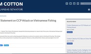 Thượng nghị sĩ Mỹ lên án tàu hải cảnh Trung Quốc đâm chìm tàu cá Việt Nam