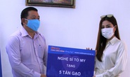 Ca sĩ Tố My và gia đình tặng 5 tấn gạo cho ATM thực phẩm miễn phí của Báo Người Lao Động