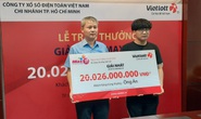 Một sinh viên nhận giải Vietlott hơn 20 tỉ đồng, không cần đeo mặt nạ