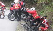 Nhà báo Dư Hải, Lê Nguyệt Minh và nhiều tay đua bị tai nạn giữa đèo