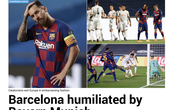 Báo chí Tây Ban Nha và châu Âu chê cười nỗi ô nhục Barcelona
