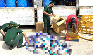 Bắt quả tang xe tải biển số Đồng Tháp chở hàng cấm ra Phú Quốc tiêu thụ