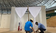 Bí thư Đà Nẵng kiểm tra việc xây dựng Bệnh viện dã chiến Cung Thể thao Tiên Sơn Đà Nẵng