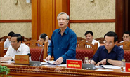 Ông Trần Quốc Vượng chủ trì phiên họp Tiểu ban Tổ chức phục vụ Đại hội XIII