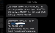 Khách hàng mất 38 triệu đồng trong tài khoản đã được ngân hàng tạm ứng