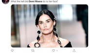 Minh tinh Demi Moore gây sốc với gương mặt khác lạ