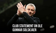 HLV Ole Gunnar Solskjaer chính thức rời Man United