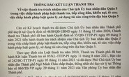 Vì sao thanh tra trách nhiệm chủ tịch UBND quận 5