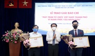 Báo Người Lao Động đoạt giải Nhất giải báo chí MTTQ TP HCM vì hạnh phúc nhân dân