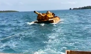 Hải quân Indonesia tóm được xe tăng trôi trên biển Đông