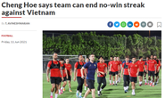 Báo chí thể thao Malaysia viết gì trước trận chạm trán tuyển Việt Nam?