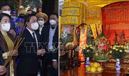 Chủ tịch nước cùng bà con kiều bào dâng hương điện Kính Thiên, thả cá tại Ao cá Bác Hồ