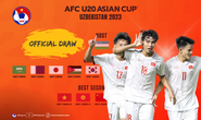 Vòng chung kết Giải U20 châu Á 2023: Việt Nam chung bảng với Úc, Iran và Qatar