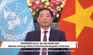 Bộ trưởng Bùi Thanh Sơn phát biểu tại Phiên họp Hội đồng Nhân quyền Liên Hiệp Quốc