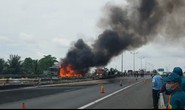 Xác định được thiệt hại vụ xe chở nhớt bốc cháy trên cao tốc TP HCM – Trung Lương
