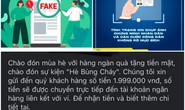 Cảnh báo trò lừa trúng thưởng tiền mặt, chọn tài khoản số đẹp