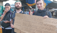CLIP: Ngỡ ngàng với 3 người đàn ông ngoại quốc đi xin tiền ở Phú Quốc
