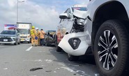 Hiện trường 5 ôtô gặp nạn trên cao tốc TP HCM - Long Thành - Dầu Giây