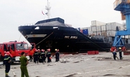 Hải Phòng: Cháy container trên tàu chở hóa chất