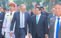 Cận cảnh Thủ tướng Phạm Minh Chính chủ trì lễ đón Thủ tướng Úc