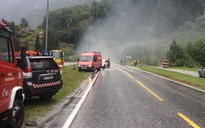 Na Uy: Xe tải cháy bít đường hầm, 75 người nhập viện
