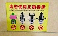 Biển cấm kỳ cục trong toilet khách sạn Trung Quốc