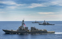 3 tàu khu trục Mỹ tuần tra biển Đông