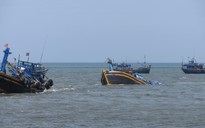Lại chìm tàu cá ngoài biển Bình Thuận