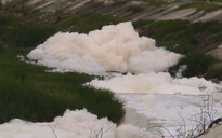 “Bọt tuyết thối” vẫn nổi trắng trên kênh Ba Bò