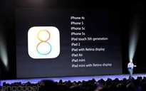 Từ 17-9, người dùng iOS có thể nâng cấp lên iOS 8