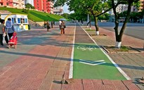 Triều Tiên xây làn đường cho xe đạp