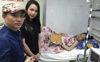 Quang Linh, Hiền Thục thăm bà bầu trẻ bị ung thư máu