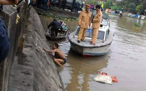 Thanh niên "ngáo đá" cởi trần nhảy xuống tắm sông lạnh buốt