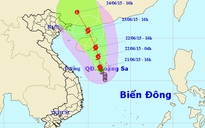 Bão số 1 giật cấp 11 trên vùng biển Hoàng Sa