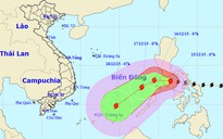 Bão Melor giật cấp 17, đổi hướng về phía Tây Nam